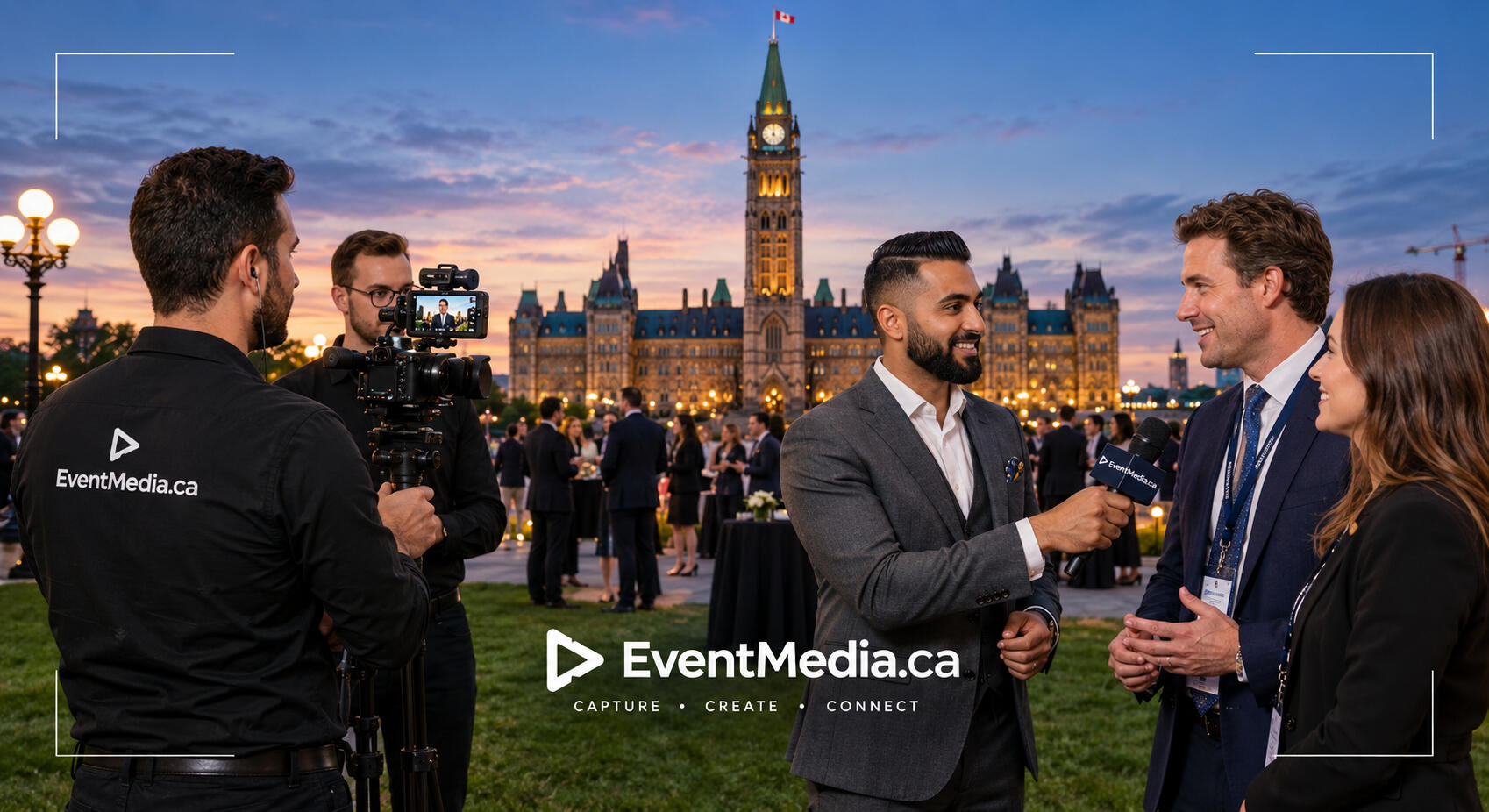 Is this the same as traditional wedding videography? No. Traditional videography focuses on cinematic visuals of the ceremony and reception decor. Event Media focuses on the people—capturing voice, personality, humor, and heartfelt stories through structur